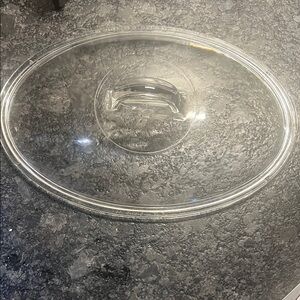 Pyrex Replacement Lid L-32-C 12” Clear Glass Oval Lid
